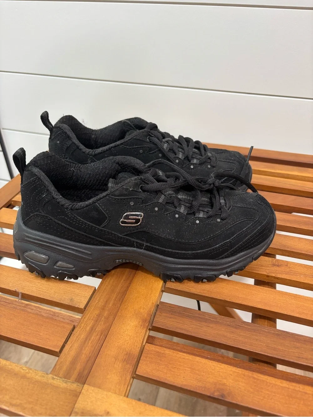 Skechers Black Athletic Slip-On Sneakers